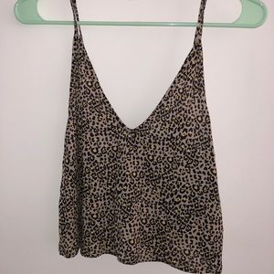 Urban outfitters leopard crop